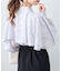 シアーケープロングスリーブブラウス