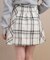 ボックスプリーツフレアミニスカパン