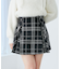 ボックスプリーツフレアミニスカパン