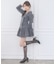 レースアップジャケットミニワンピ