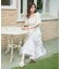 フリルチュールロングワンピース