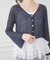 ビジューボタンシアーカーディガン