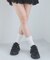 ビジュー厚底リボンスニーカー