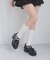 取り外しリボンクロスローファー
