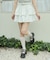 ベルト付きキラキラフリルスカパン