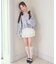 ビジューボタンマシュマロモールカーデ