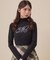 パールビジューキラキラニットトップス