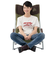 LOGOS Life ハイバックあぐらチェア プラス（ブラウン）