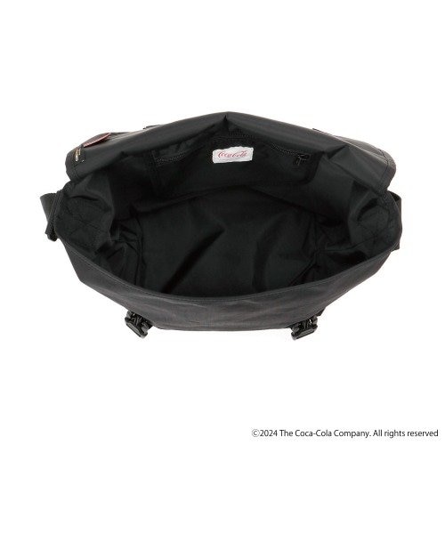 小物 cola Nylon Messenger Bag JR Flap Zipper Pocket Coca-Cola