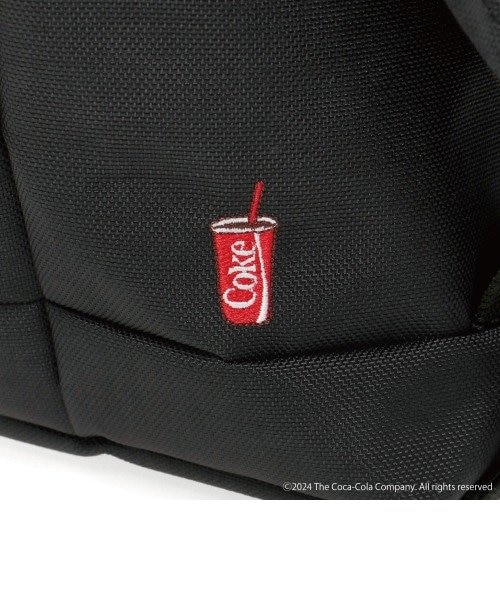 小物 cola Nylon Messenger Bag JR Flap Zipper Pocket Coca-Cola
