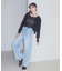 セルフカットワイドデニムパンツ