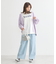 ダブルタックワイドデニムパンツ