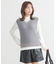 ラメジャガードニットベスト