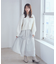 シャイニーアシンメトリーギャザースカート
