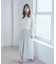 シャイニーアシンメトリーギャザースカート