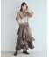 プリーツティアードスカート