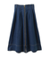 フロントZIPデニムスカート