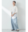 シアーバンドカラーシャツ