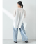 シアーバンドカラーシャツ