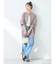 シアーバンドカラーシャツ