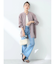 シアーバンドカラーシャツ