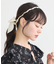 パール×アレンジリボンカチューシャ
