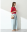 フロントタックデニムパンツ