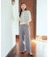 タックストレートパンツ