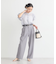 タックストレートパンツ