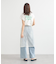 ストライプレースレイヤードスカート