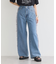 サイドチュールデニムパンツ