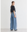 サイドチュールデニムパンツ