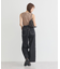 サイドチュールデニムパンツ
