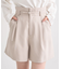 ウエストベルト付きショートパンツ