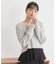 SET2点ラメフェザーカーディガン+インナー