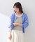 UVカット加工クルーネックニットカーディガン