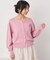 UVカット加工クルーネックニットカーディガン