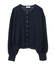 UVカット加工クルーネックニットカーディガン