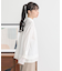シフォン×チュールレイヤードシャツ