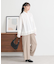 シフォン×チュールレイヤードシャツ