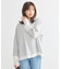 シフォン×チュールレイヤードシャツ