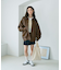 フェイクレザージップジャケット