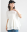 異素材バックプリーツチュニック