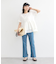 異素材バックプリーツチュニック