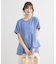 異素材バックプリーツチュニック