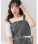 フロントジップデニムビスチェ