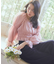 スクエアネックシャーリングショートブラウス