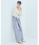 スクエアネックシャーリングショートブラウス