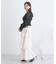 スクエアネックシャーリングショートブラウス