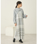 Set2点ショートニット+チェックワンピース